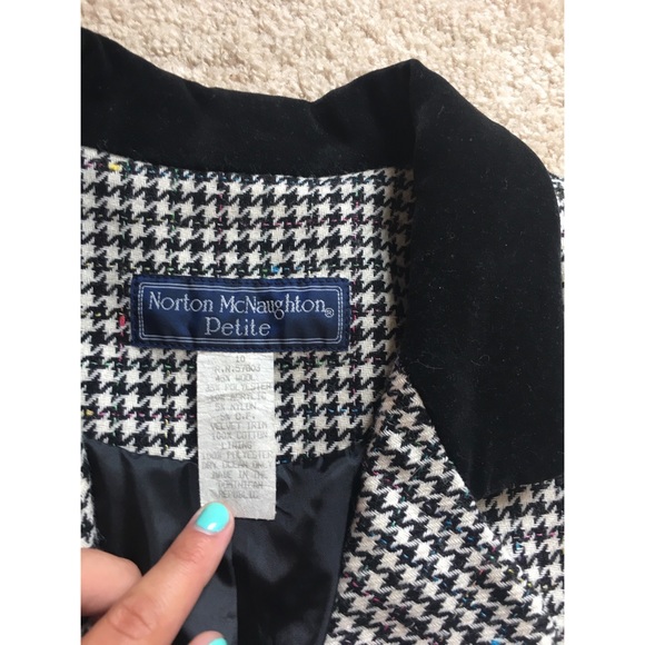 Vintage Wool Houndstooth Checkered Pantsuit Set - Picture 7 of 16